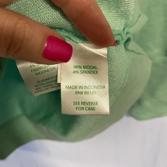 Lilly Pulitzer Belinda One-Shoulder Pullover Mint Green Size XS - Picture 4 of 8